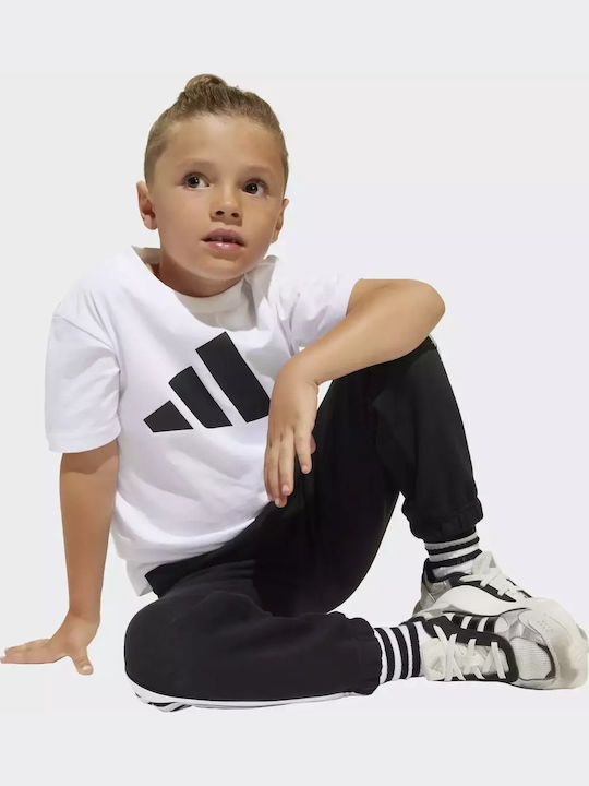Παιδικό T-shirt white/black Essentials