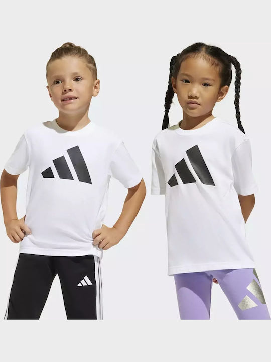 Παιδικό T-shirt white/black Essentials