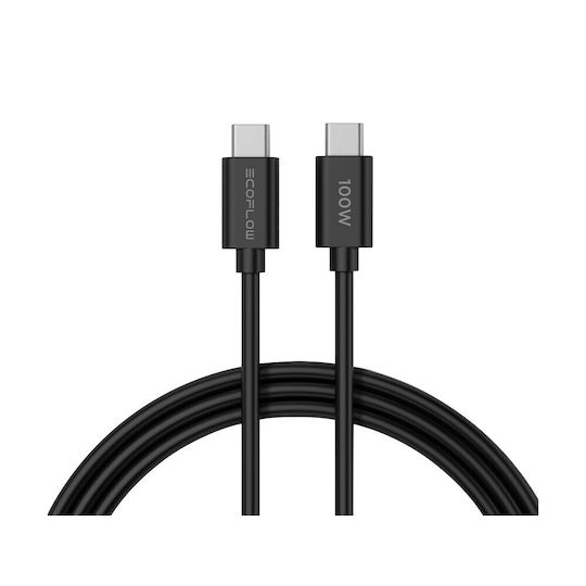 EcoFlow Incarcător GaN Cu Port USB-A Și 2 Porturi USB-C Și Cablu USB-C 65W Livrarea Energiei Argintiu Rapid