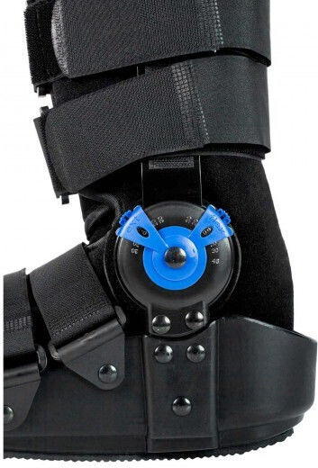Medical Brace Adjustable Ankle Boot for Right Side in Black Color MB-6005