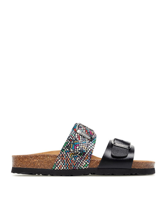 Women's Flat Sandals in Black Color