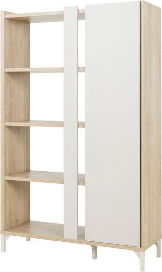 Βιβλιοθήκη Δαπέδου Ξύλινη Μπεζ 100x36x161cm
