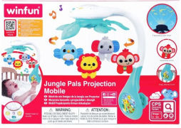 Winfun Κρεμαστό Παιχνίδι Κούνιας με Περιστροφή / με Προτζέκτορα Μελωδικό για Νεογέννητα