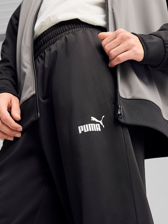 Poly Tracksuit Glossy with Elastic Black