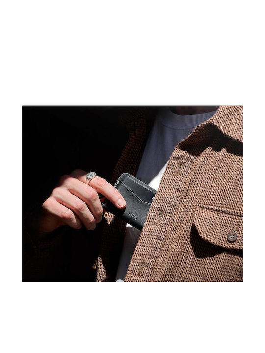 Δερμάτινο Ανδρικό Πορτοφόλι Καρτών με RFID Μαύρο