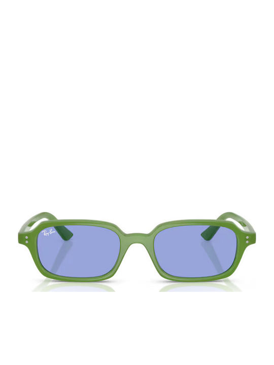 Ray Ban Unisex Sunglasses with Green Plastic Frame and Green Lens RB4455 681080