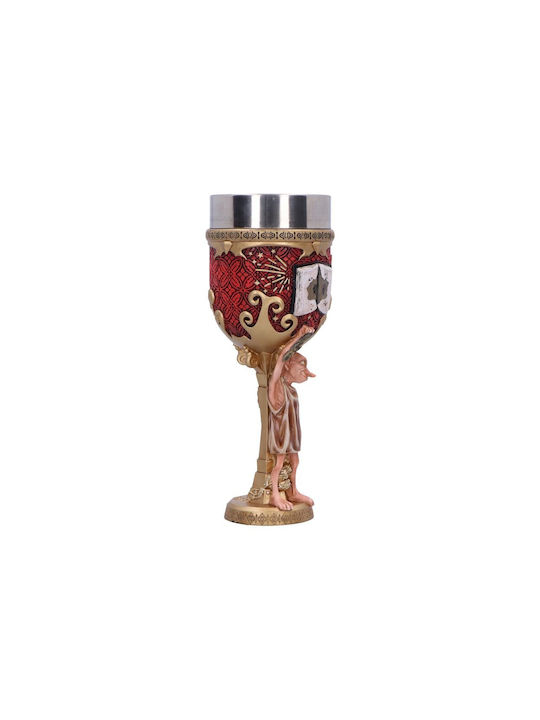 Nemesis Now Glass for White and Red Wine made of Stainless Steel in Red Color Goblet