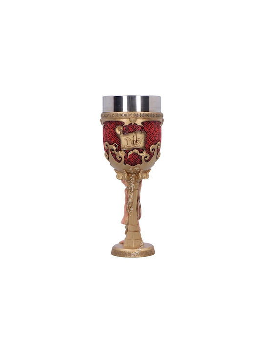 Nemesis Now Glass for White and Red Wine made of Stainless Steel in Red Color Goblet