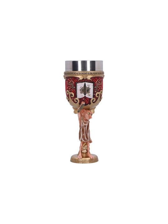 Nemesis Now Glass for White and Red Wine made of Stainless Steel in Red Color Goblet