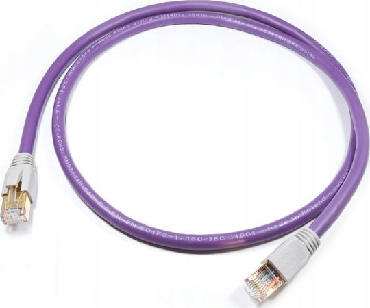 Melodika F/UTP Cat.6e Ethernet Network Cable 12m Purple