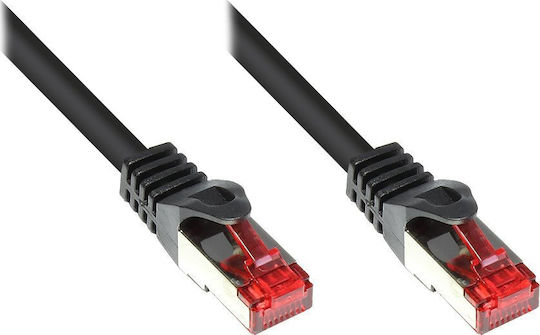 Good Connections S/FTP Cat.6 (Gigabit) Καλώδιο Δικτύου Ethernet 1m Μαύρο