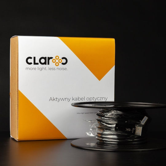 Claroc HDMI 2.1 Ултра Висока Скорост 48Gbps 4K 120Hz HDR VRR HDMI Кабел HDMI Мъжки - HDMI Мъжки 60м Черен