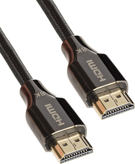 Montis HDMI 2.1 Ultra High Speed 48Gbps 4K 120Hz HDR VRR Cable HDMI male - HDMI male 1.5m Μαύρο