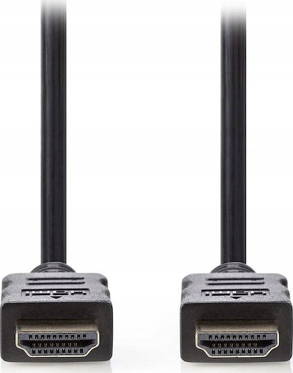 Nedis високоскоростен HDMI 1.4 кабел с Ethernet 4K@30Hz позлатени HDMI-HDMI конектори черен насипен 7.5м