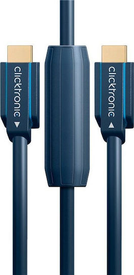 Clicktronic HDMI 2.0 Premium High Speed 4K 60Hz HDR Cable HDMI male - HDMI male 20m Μαύρο