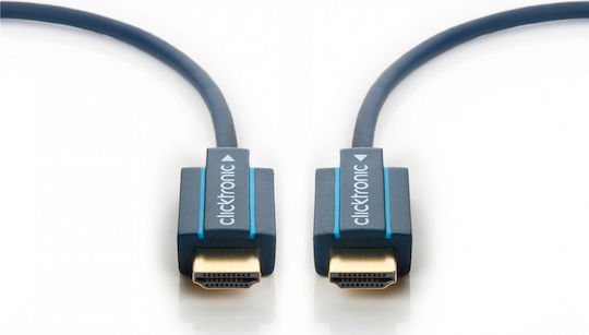 Clicktronic HDMI 2.0 Premium High Speed 4K 60Hz HDR Cable HDMI male - HDMI male 20m Μαύρο