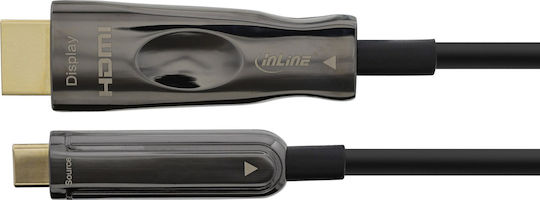 InLine Cable HDMI male - HDMI male 50m Μαύρο