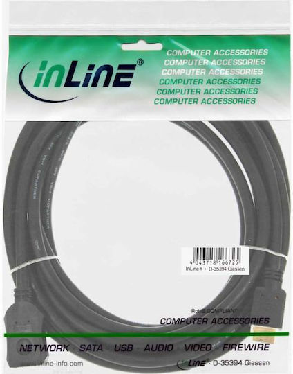InLine Cablu HDMI De Sex Masculin - HDMI De Sex Masculin 5m Negru