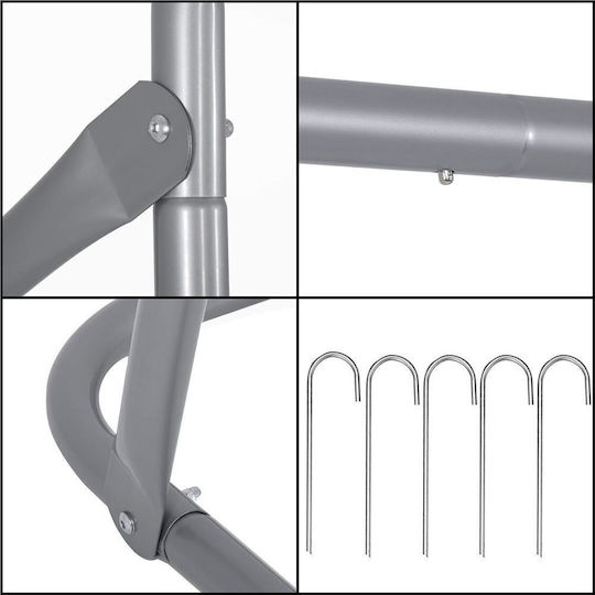 Porți De Fotbal 170x240x170cm Set 2 Bucăți