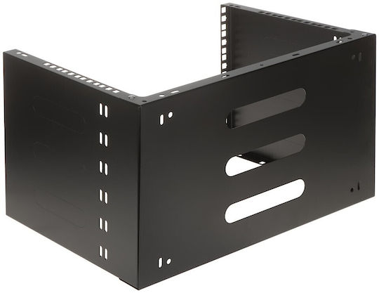 Stalflex Wall Mounted Rack Holder 19" 6u 330mm Black Wrh19-6u-330b