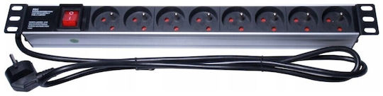 PremiumCord Rack Power Strip PDU-F10G08S 1Stück