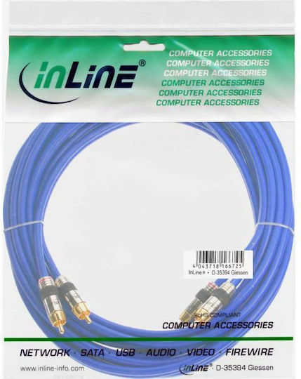 Intos Electronic Cable 2x RCA male - 2x RCA male 30m 89730P