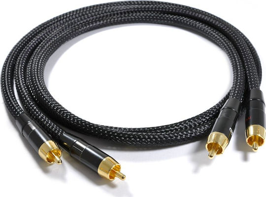 Melodika Kabel 2x RCA-Stecker - 2x RCA-Stecker 0.75m