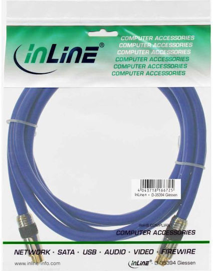 InLine Кабел Коаксиален DIN мъжки - Мъж Din 15м (89959P) 1бр