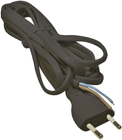 Cablu de conexiune H03VVH2-F 2x0,75 2m Negru S19272