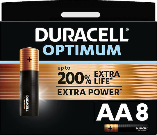 Duracell Optimum Αλκαλικές Μπαταρίες AA 1.5V 8τμχ