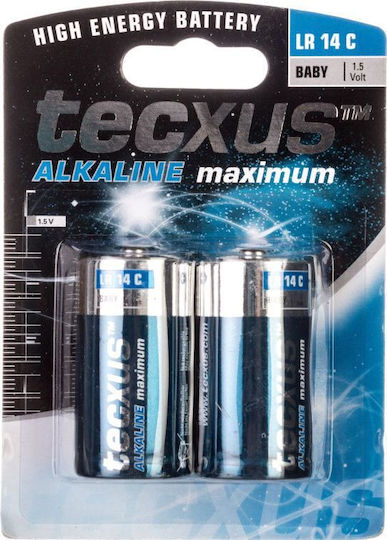 Tecxus Maximum Αλκαλικές Μπαταρίες C 1.5V 2τμχ