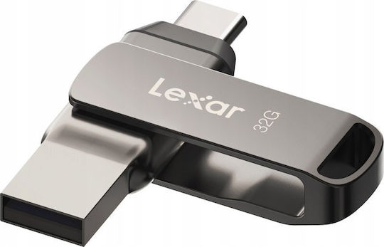 Lexar D400 32GB USB 3.1 Stick with connection USB-C & USB-A Gray