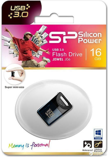 Silicon Power SPJ06B-16GB 16GB USB 3.0 Stick Μαύρο