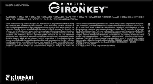 Kingston Ironkey D500s 32GB USB 3.2 Stick Μαύρο