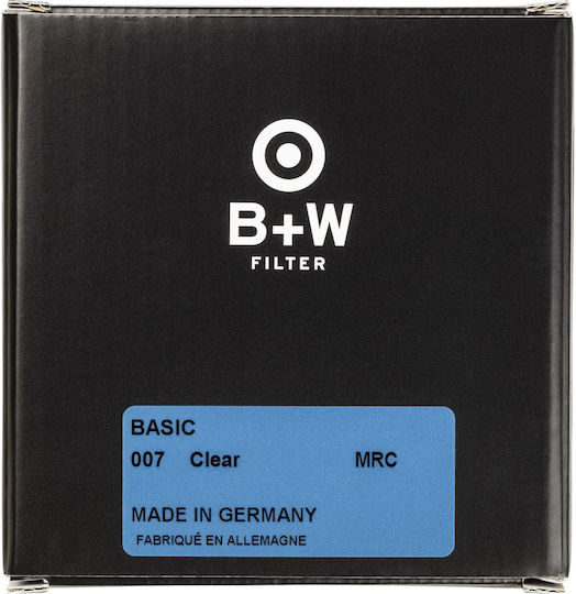 B+W Basic 007 Lens Filter Clear Diameter 72mm with MRC Coating Scratch Resistant for Camera Lenses