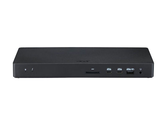 Acer USB-C Docking Station με HDMI/DisplayPort 4K PD Ethernet και σύνδεση 3 Οθονών Γκρι (HP.DSCAB.015)