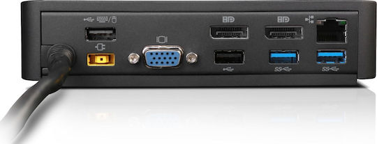 Lenovo ThinkPad Onelink+ USB-A Docking Station με DisplayPort 4K PD Ethernet Μαύρο
