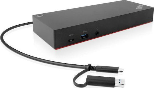 Lenovo ThinkPad Hybrid Dock / USB-A / USB-C Docking Station with HDMI/DisplayPort 4K PD Ethernet Black