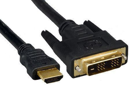 Microconnect Cable DVI-D male - HDMI male 1.5m Μαύρο (HDM191811.5)