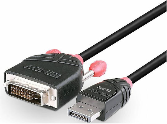 Lindy Cablu DVI-D - DisplayPort 5m Negru (41493)
