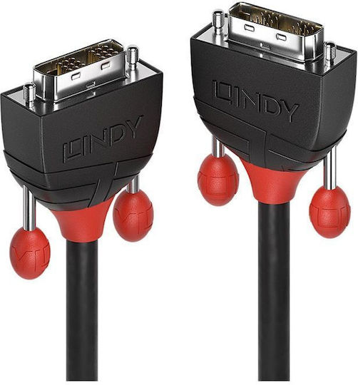 Lindy 10m DVI-D male to DVI-D male Cable Black (36259)