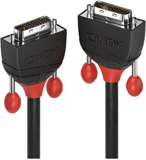 Lindy 1m DVI-D male to DVI-D male Cable Black (36251)