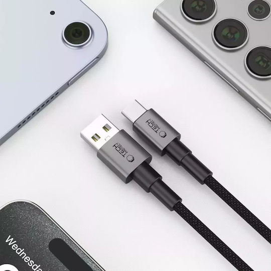 Tech-Protect Ultraboost USB 2.0 Cable USB-C male - USB-A 15W Gray 1m