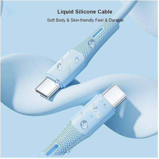T-Phox Gentle USB 3.0 Cable USB-C male - USB-C 60W Μαύρο 1m