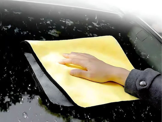 Verk Group Cloths Microfiber Cleaning Car Yellow 30x30cm 3pcs