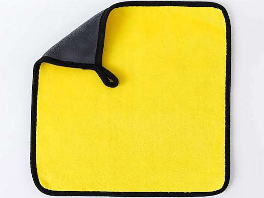 Verk Group Cloths Microfiber Cleaning Car Yellow 30x30cm 3pcs