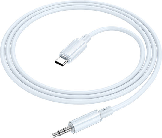 Borofone USB 2.0 Cable USB-C male - 3.5mm Κίτρινο 1m