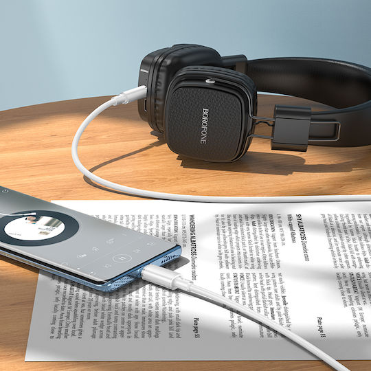 Borofone USB 2.0 Cable USB-C male - 3.5mm Κίτρινο 1m