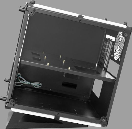 Azza CUBE 802 Gaming Cube Κουτί Υπολογιστή με Πλαϊνό Παράθυρο και RGB Φωτισμό Μαύρο