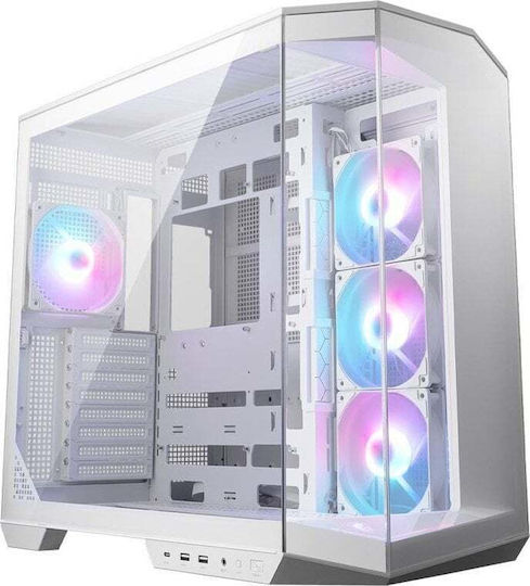 MSI MAG PANO 100R PZ Gaming Middle Tower Carcasă Calculator cu Iluminare RGB Alb